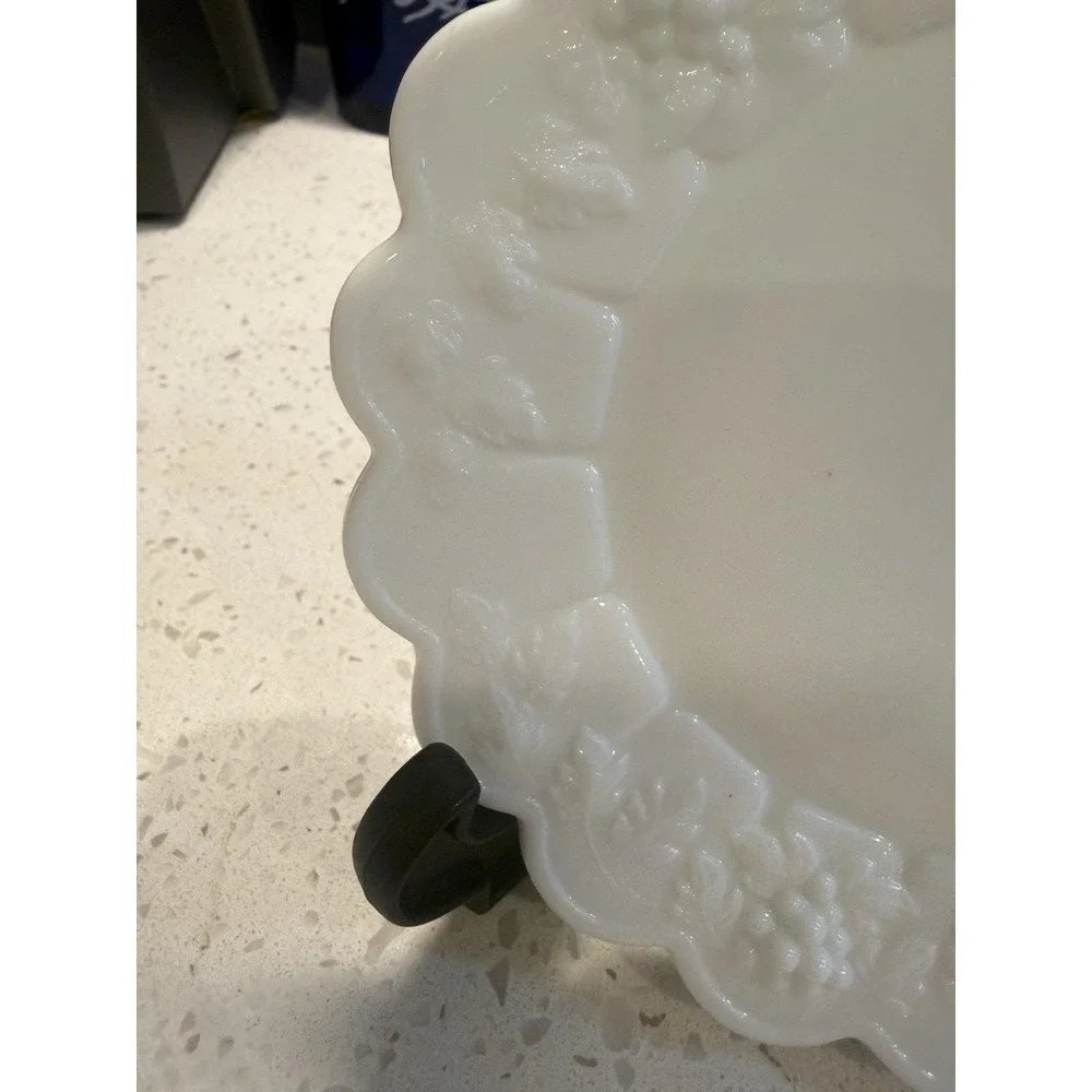 Westmoreland Paneled Grape Milk Glass 6 1/4